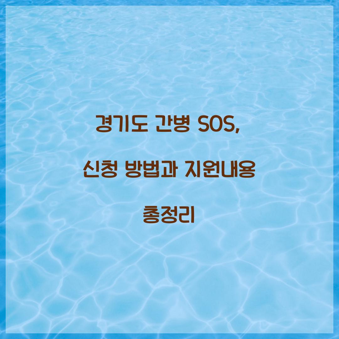 경기도 간병 SOS