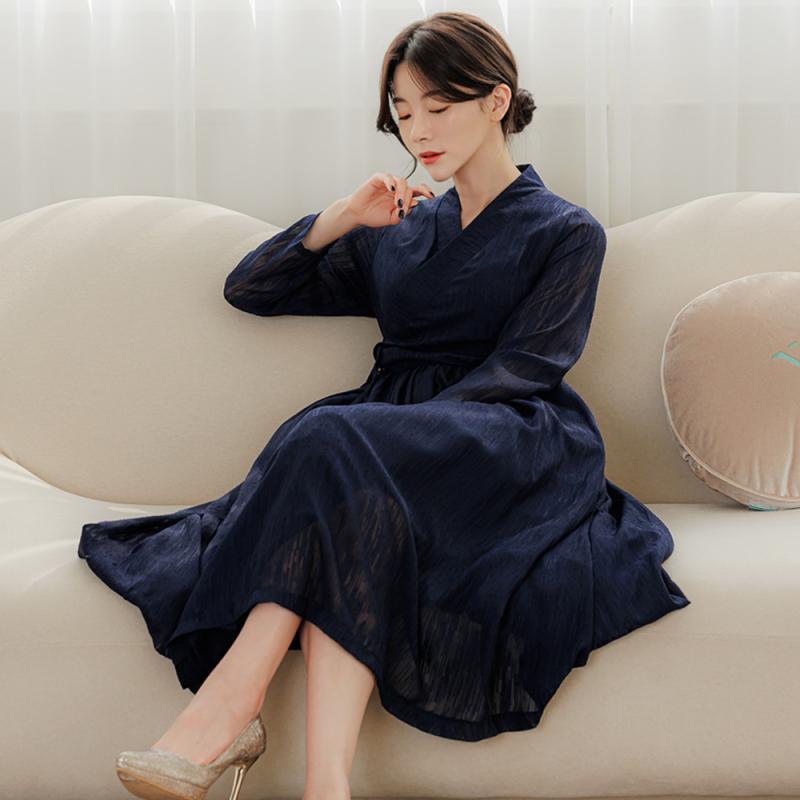 생활한복 철릭 원피스 데일리 퓨젼한복 신부 레이스 원피스