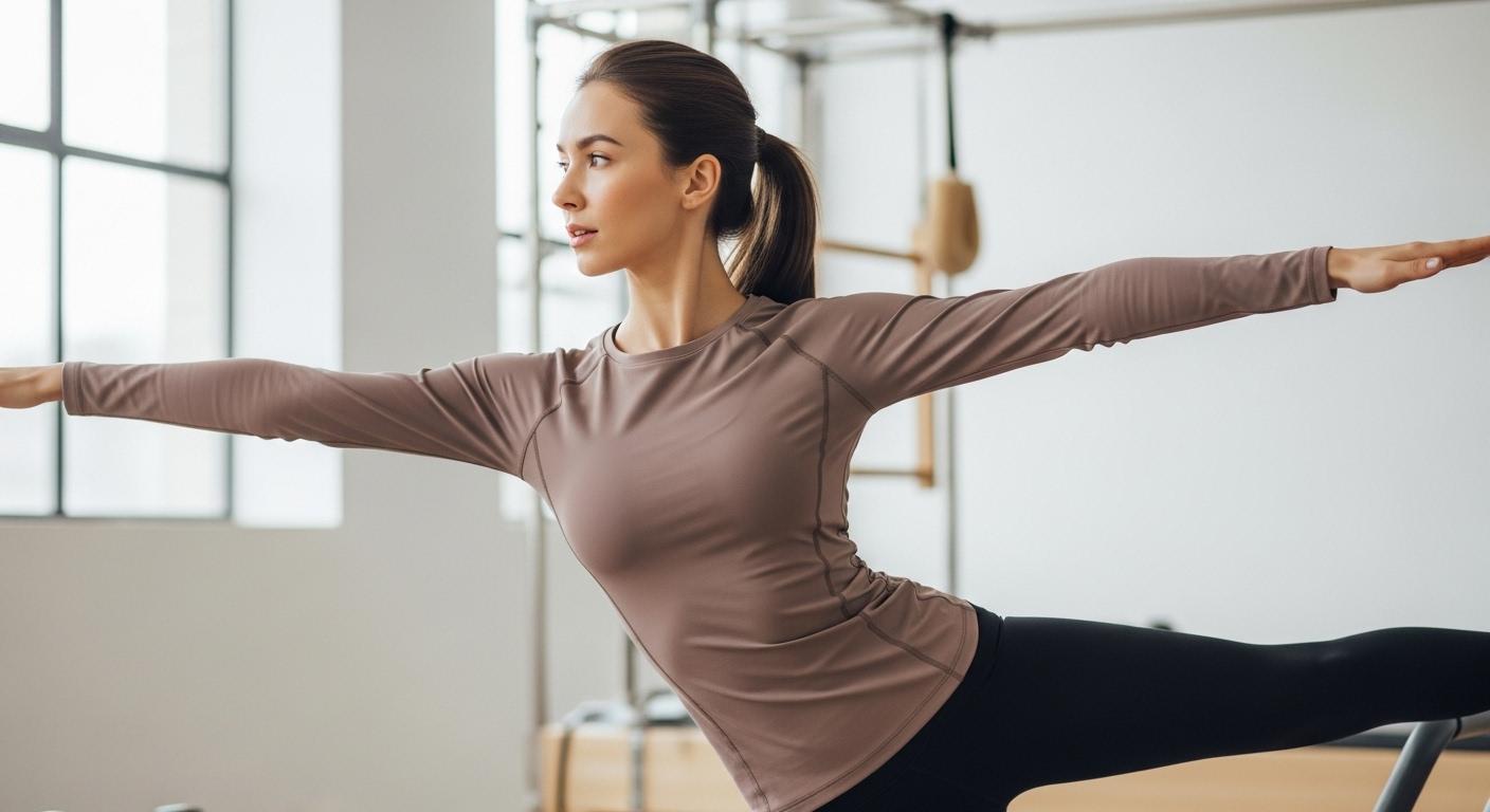 필라테스 운동복 상의 긴팔