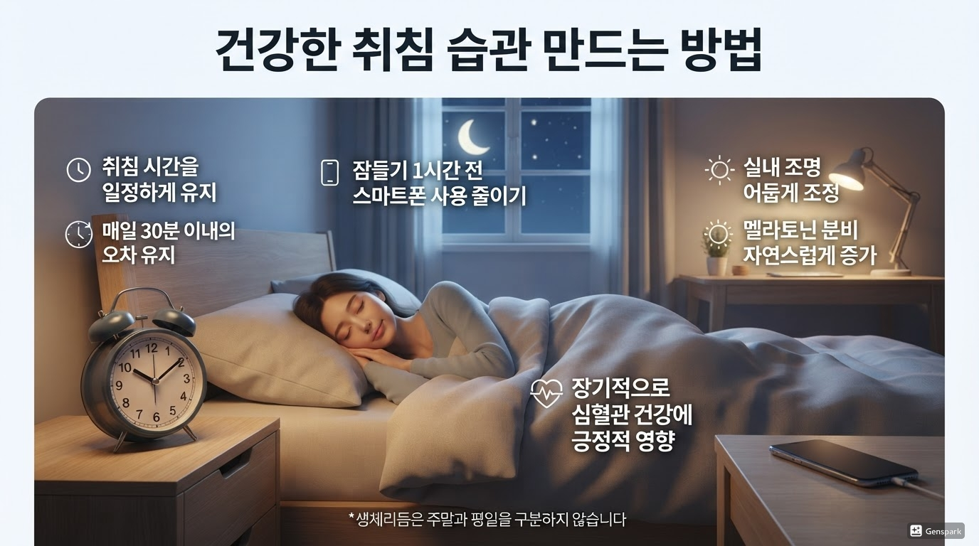 건강한 취침 습관 만드는 방법