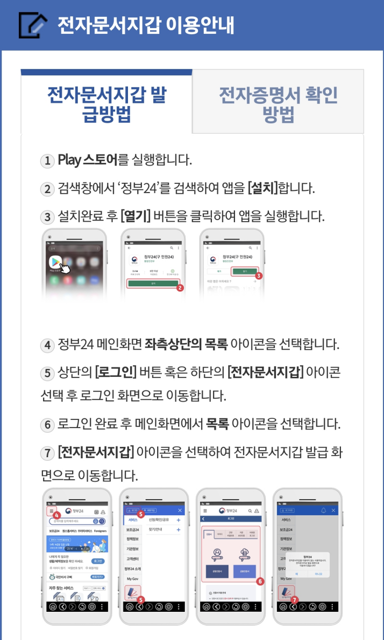가족관계증명서 인터넷발급 방법