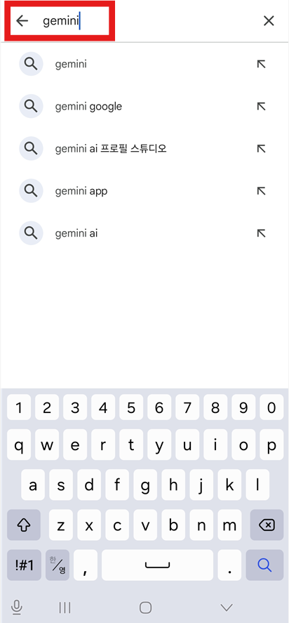 방법 4: 'gemini' 입력하기