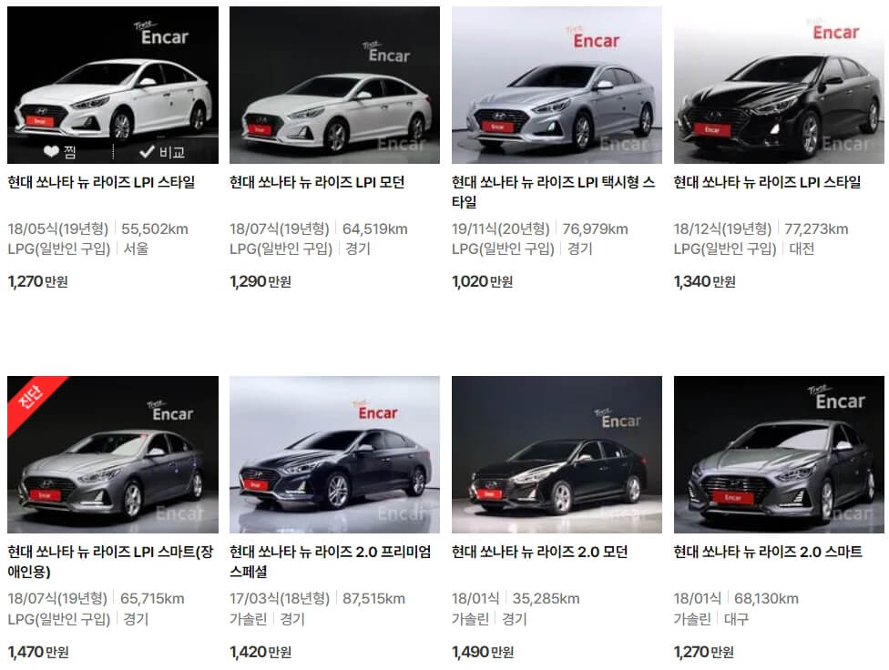 1000만원대 중고차 추천 top 7