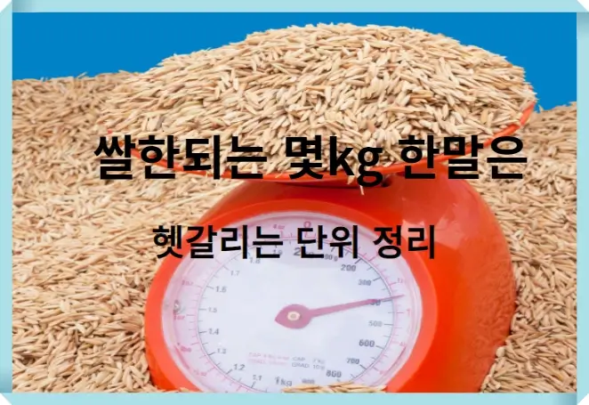 쌀한되는 몇kg