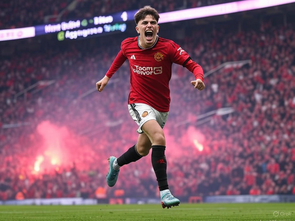 "맨유 페르난데스 4강 골 하이라이트 2025"