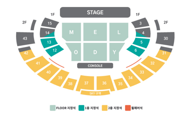 2023 비투비 오피셜 멜로디 팬클럽 5TH 팬미팅 좌석 배치도