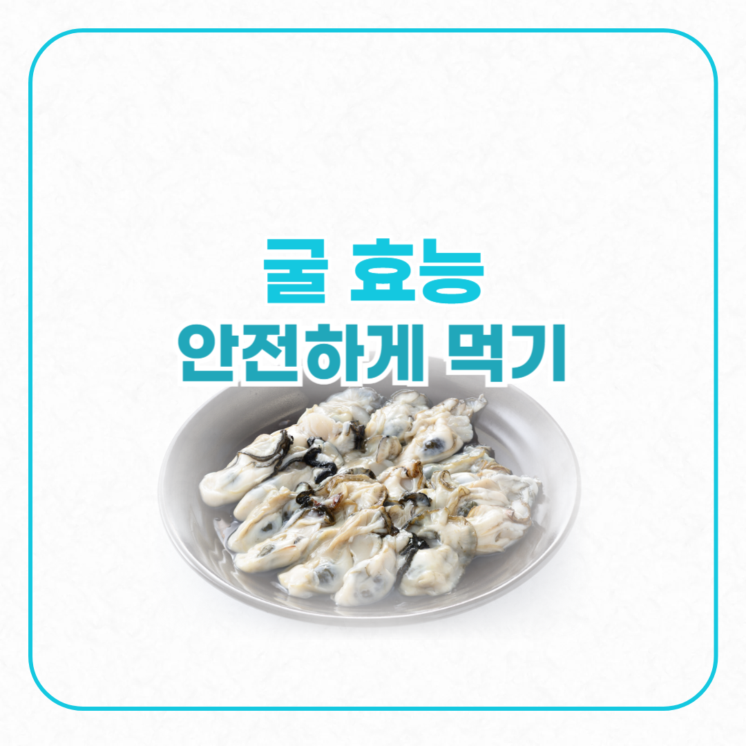 굴 효능 굴이 접시에 담겼다