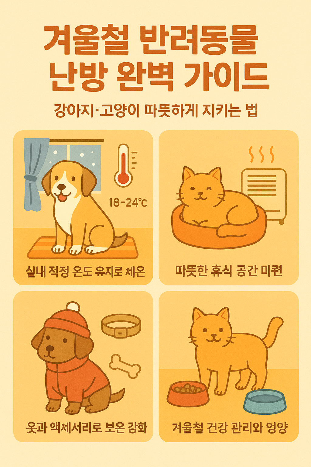 겨울, 강아지도 추위를 느껴요-따뜻하게 지키는 법