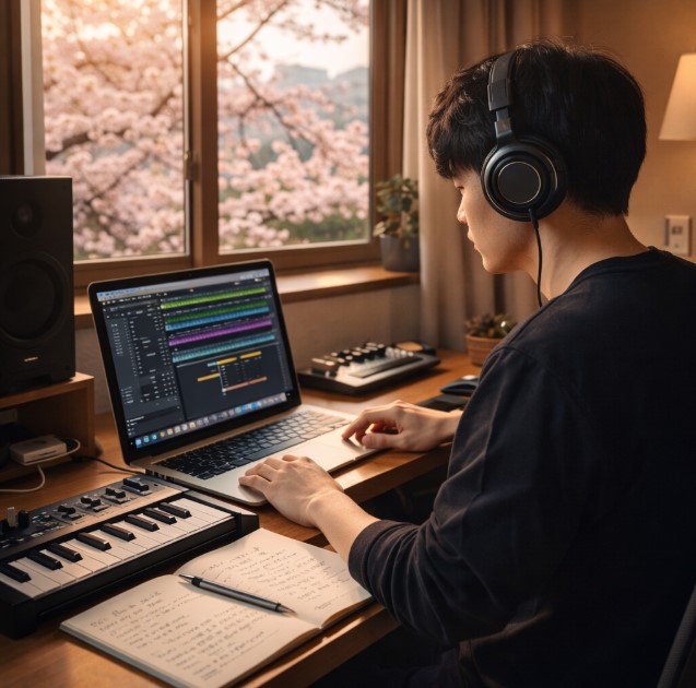 익숙한 진행 위에 멜로디를 얹으면 훨씬 자연스럽게 들립니다