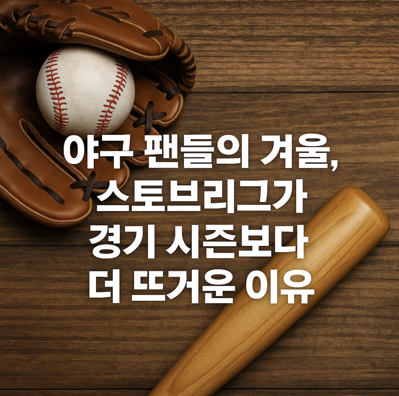 야구 팬들의 겨울, 스토브리그가 경기 시즌보다 더 뜨거운 이유