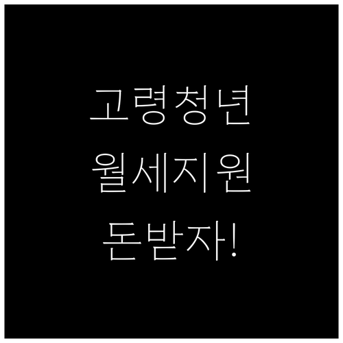 고령군 청년 월세 지원금 지급일 및 ..