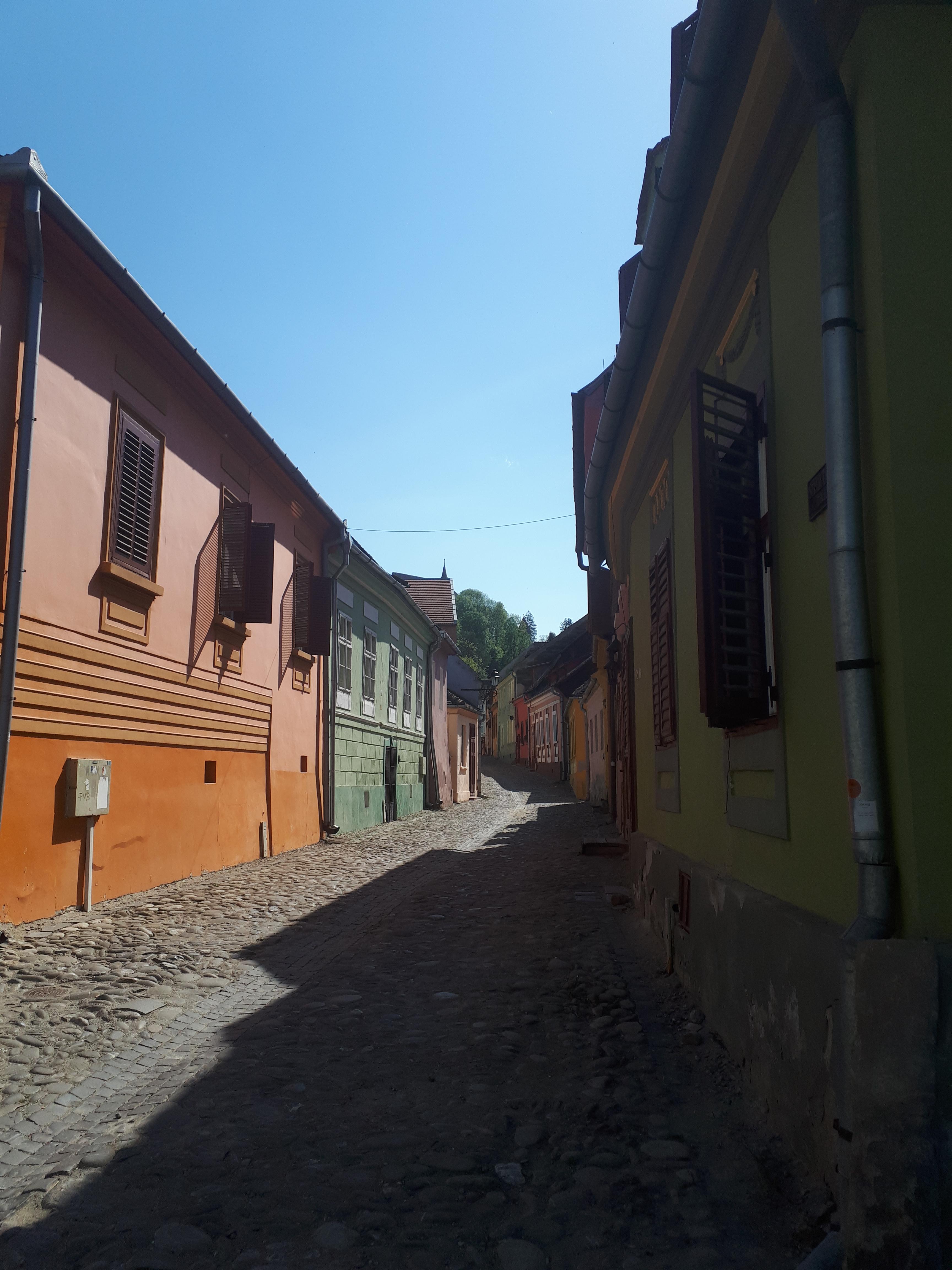 루마니아 시기쇼아라 구두장인의 탑에서 시청 가는길