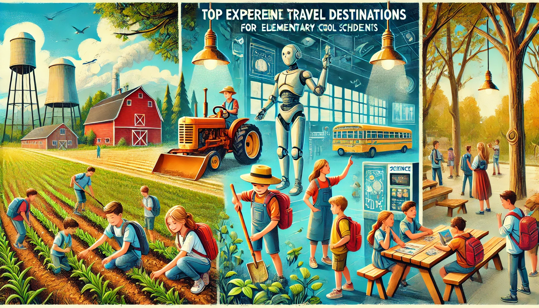 초등학생을 위한 체험 여행지 (농촌, 과학, 자연)