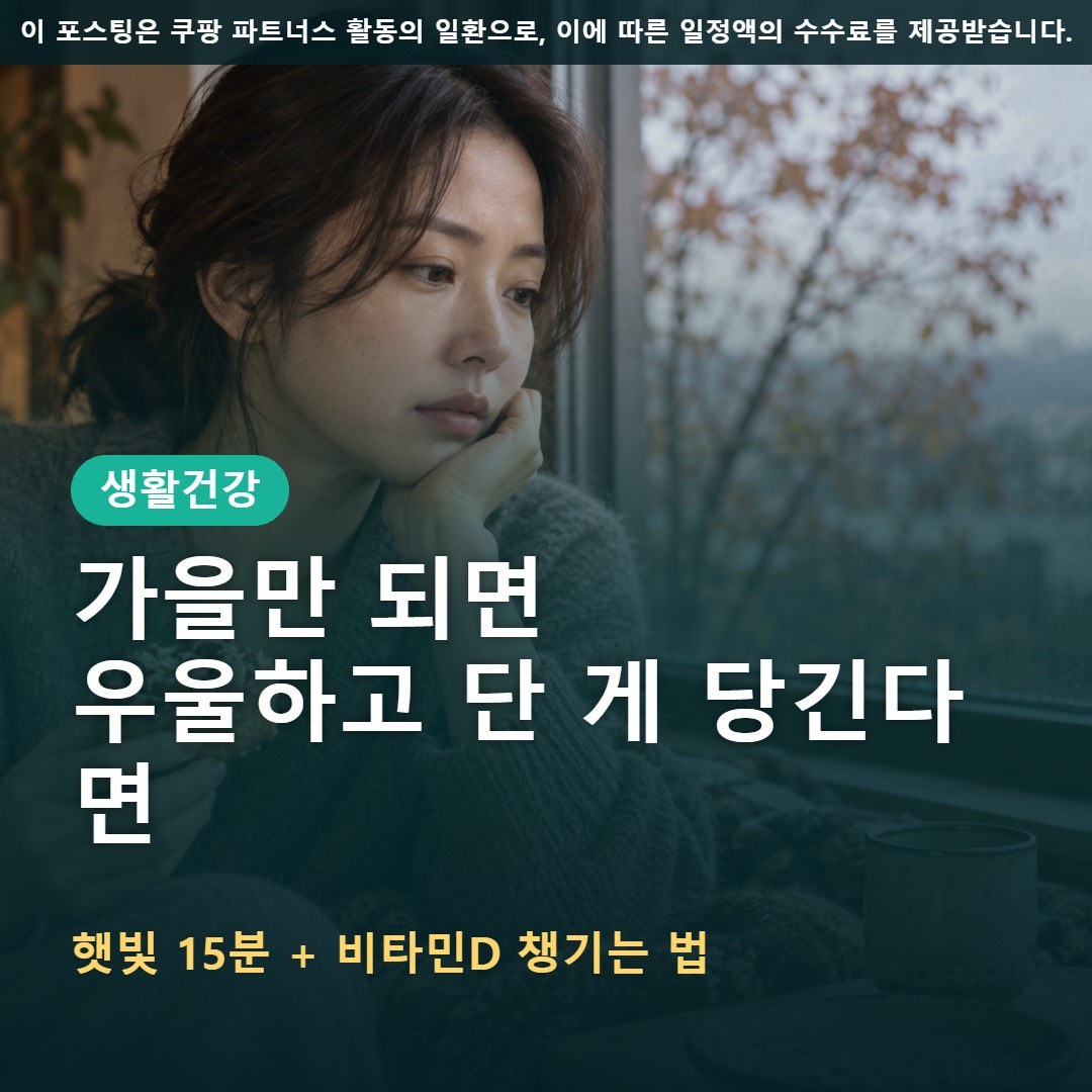 가을만 되면 우울하고 단 게 당기는 이유, 햇빛과 비타민D 챙기는 법