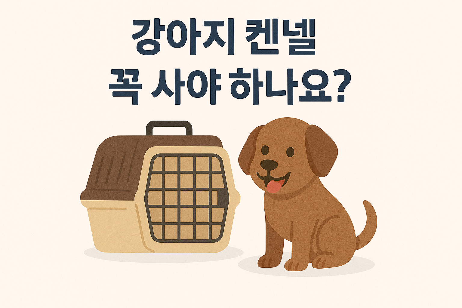 강아지 켄넬 사야 하나요? 이미지