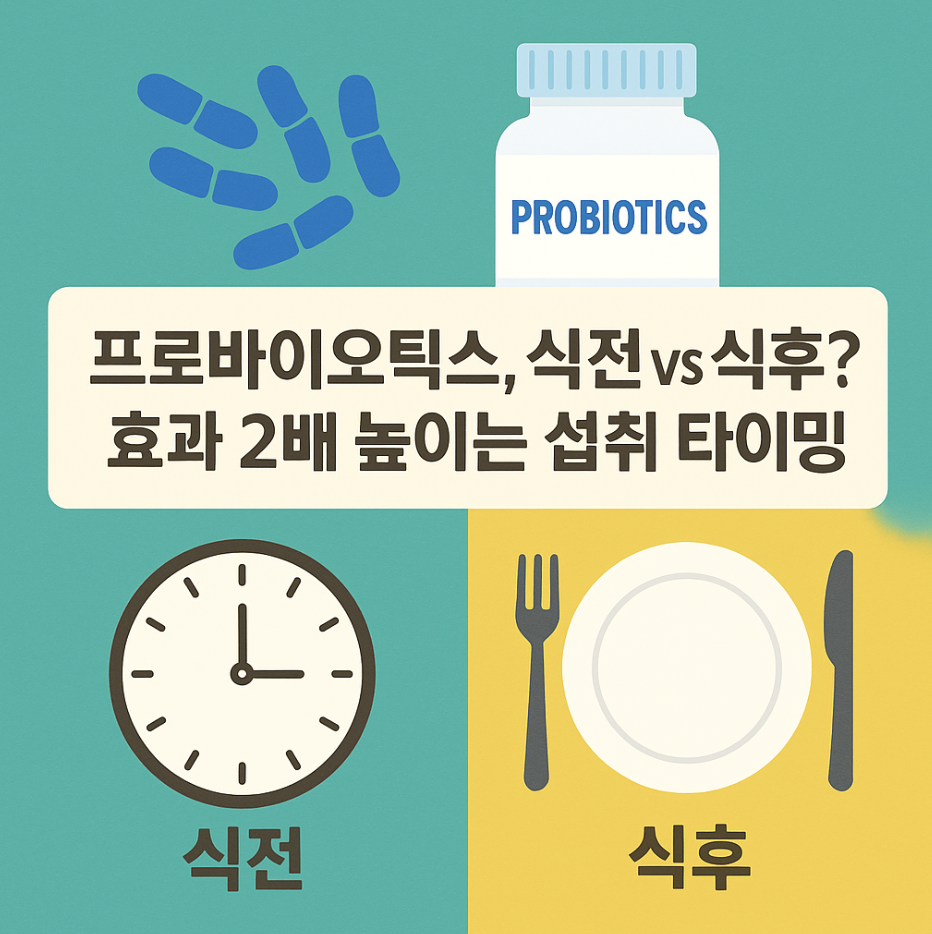 프로바이오틱스, 식전 vs 식후? 효과 2배 높이는 섭취 타이밍