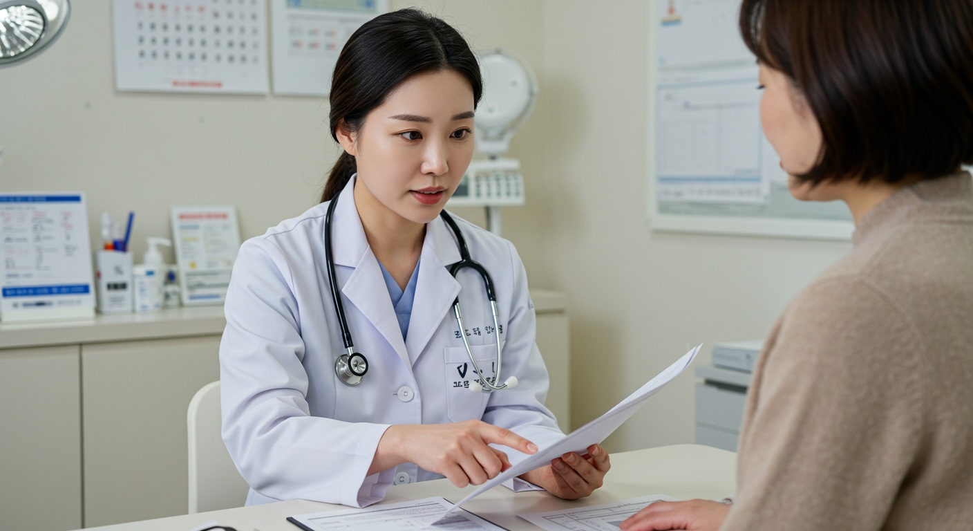 약물 상호작용을 설명하는 의료 전문가