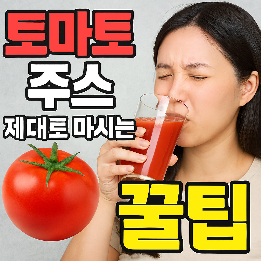 토마토 주스 제대로 마시는 꿀팁, 알고 있나요? (효능 주의사항 총정리)