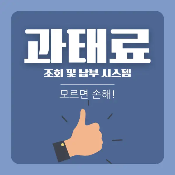 과태료 조회 및 납부 시스템