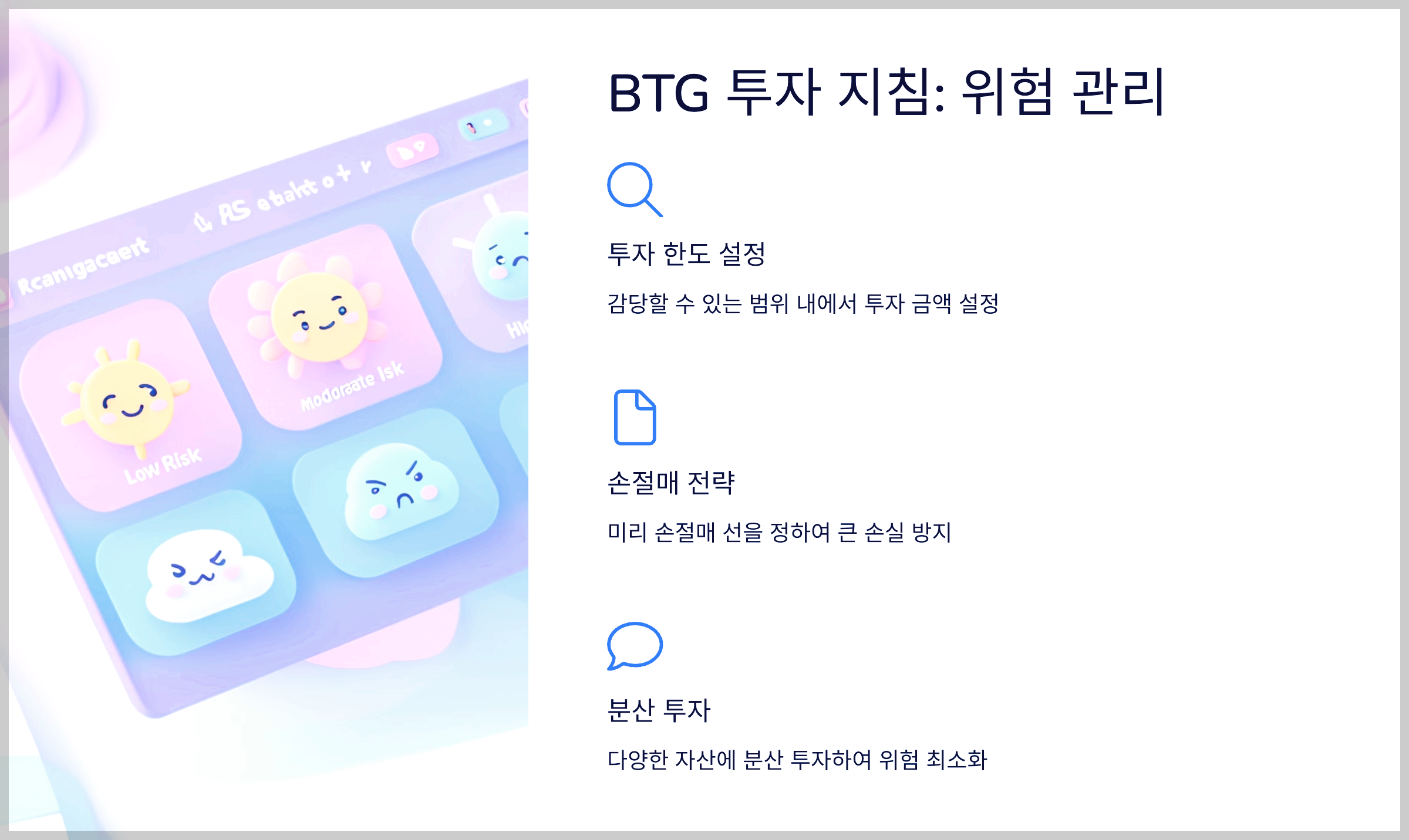 BTG 투자 지침: 위험 관리
