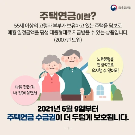 주택연금의 모든 것 가입조건 수령금액 총정리