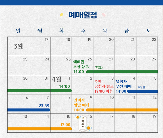 예매일정