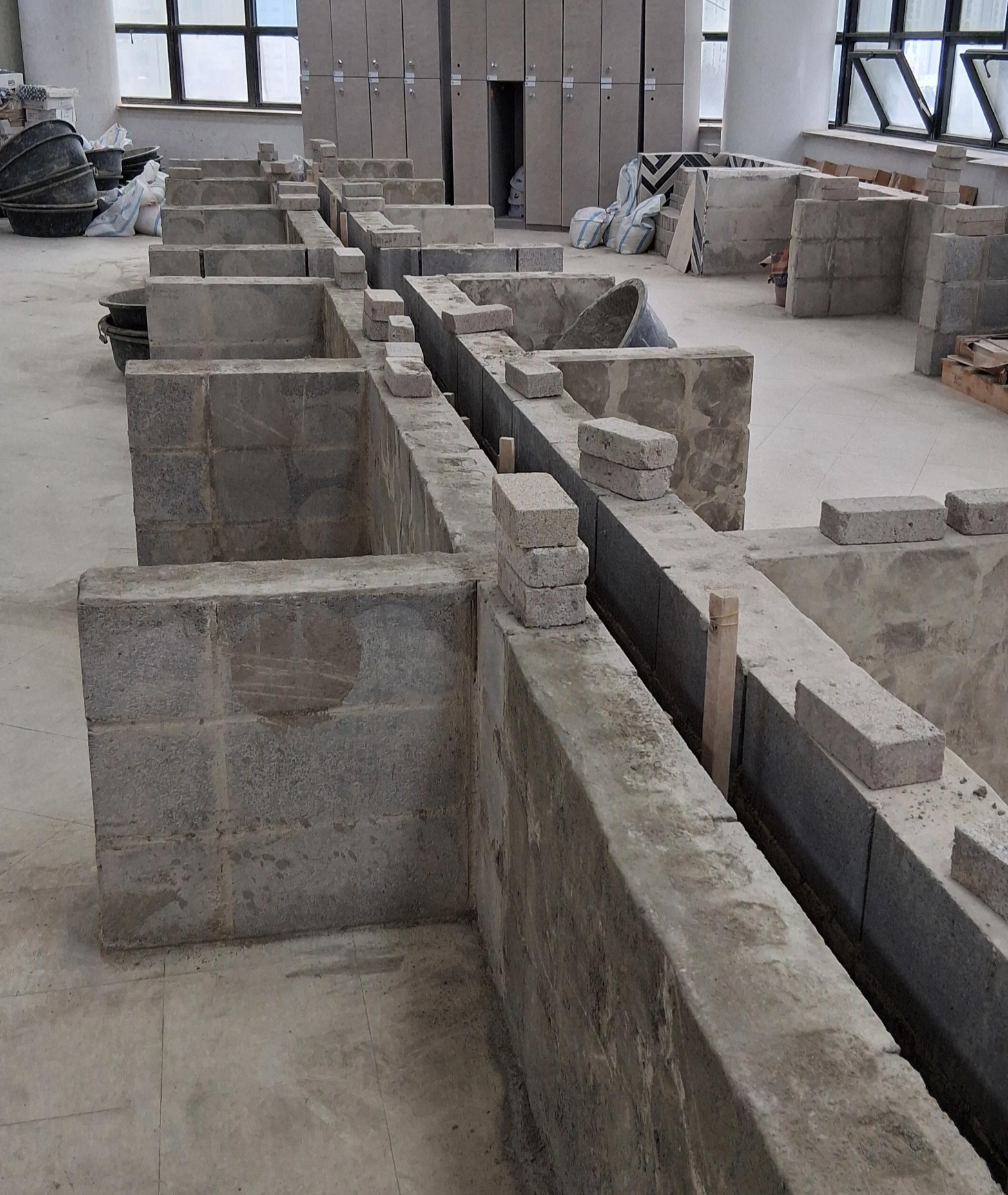 타일 기능사 학원 실습장