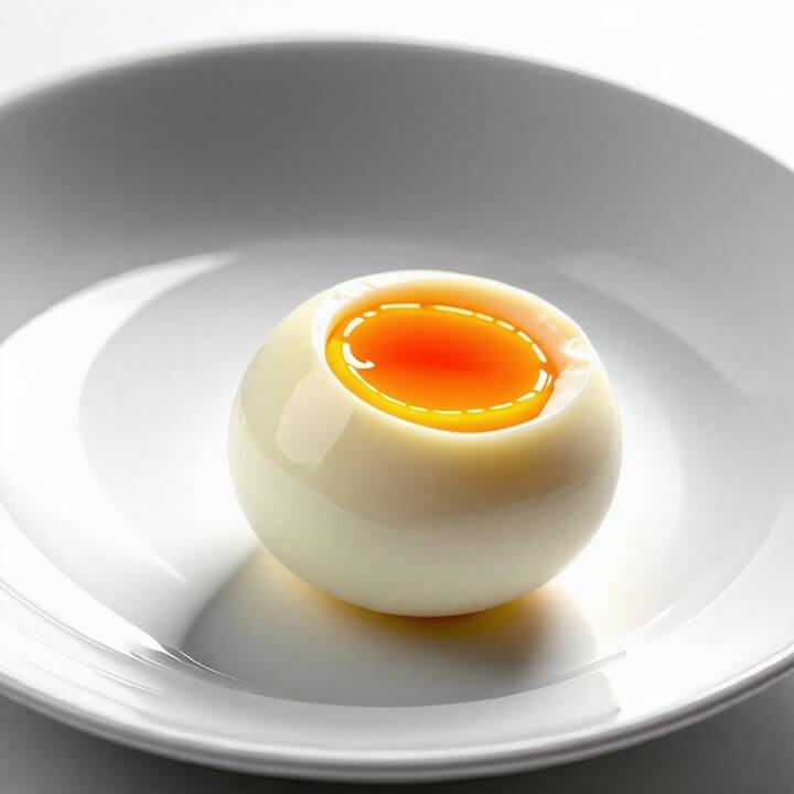 접시에-놓인-반숙의-삶은달걀
