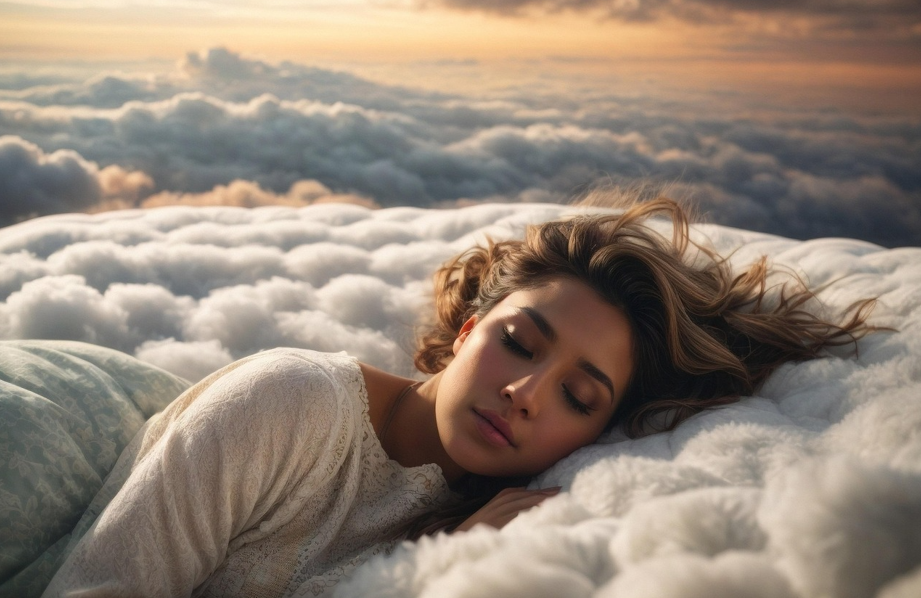 편안하게 숙면을 하고 있는모습