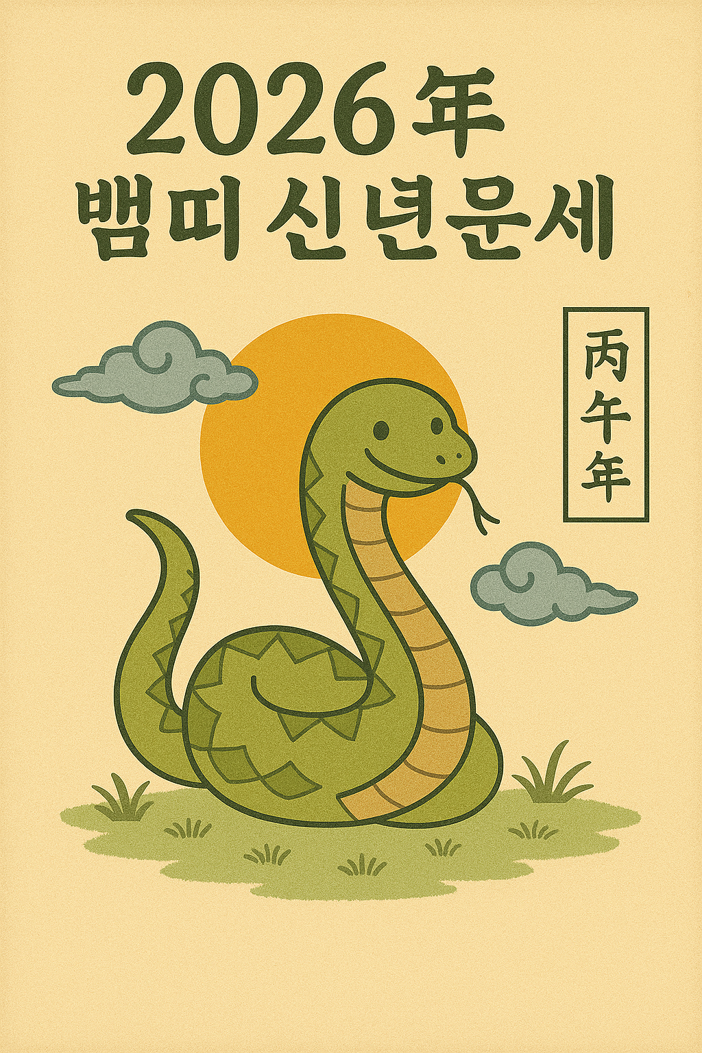 2026년 뱀띠 신년운세 이미지