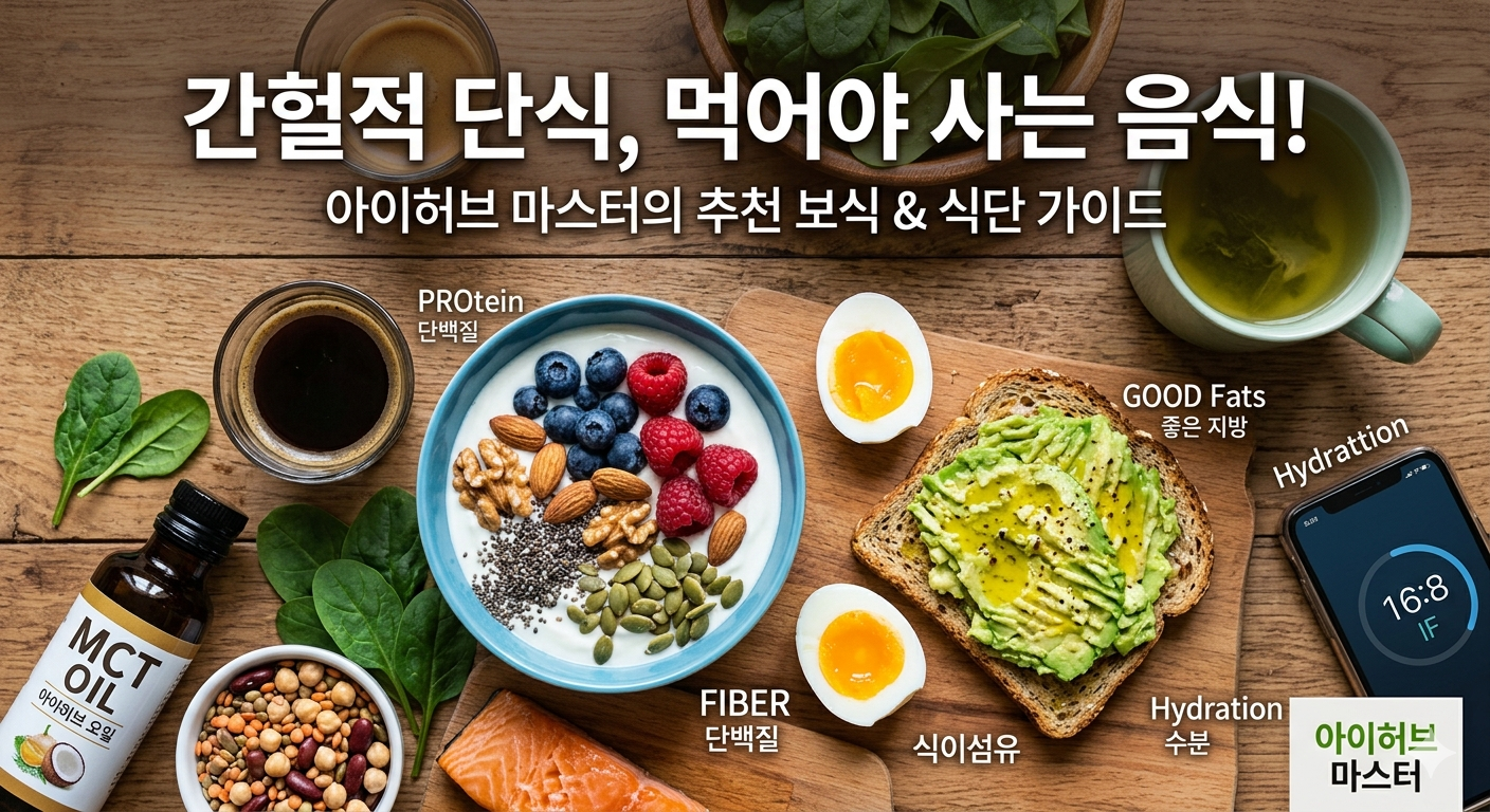 간헐적 단식 효과 높이는 추천 식품 정리
