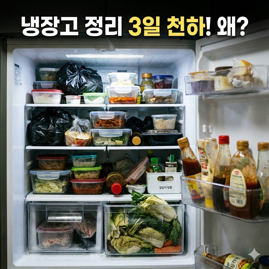 냉장고 정리 3일 냉장고 정리했는데 3일 만에 흐트러지는 이유