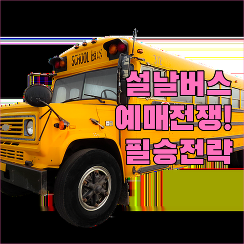 2026 설날 고속버스 예매처 비교 ..