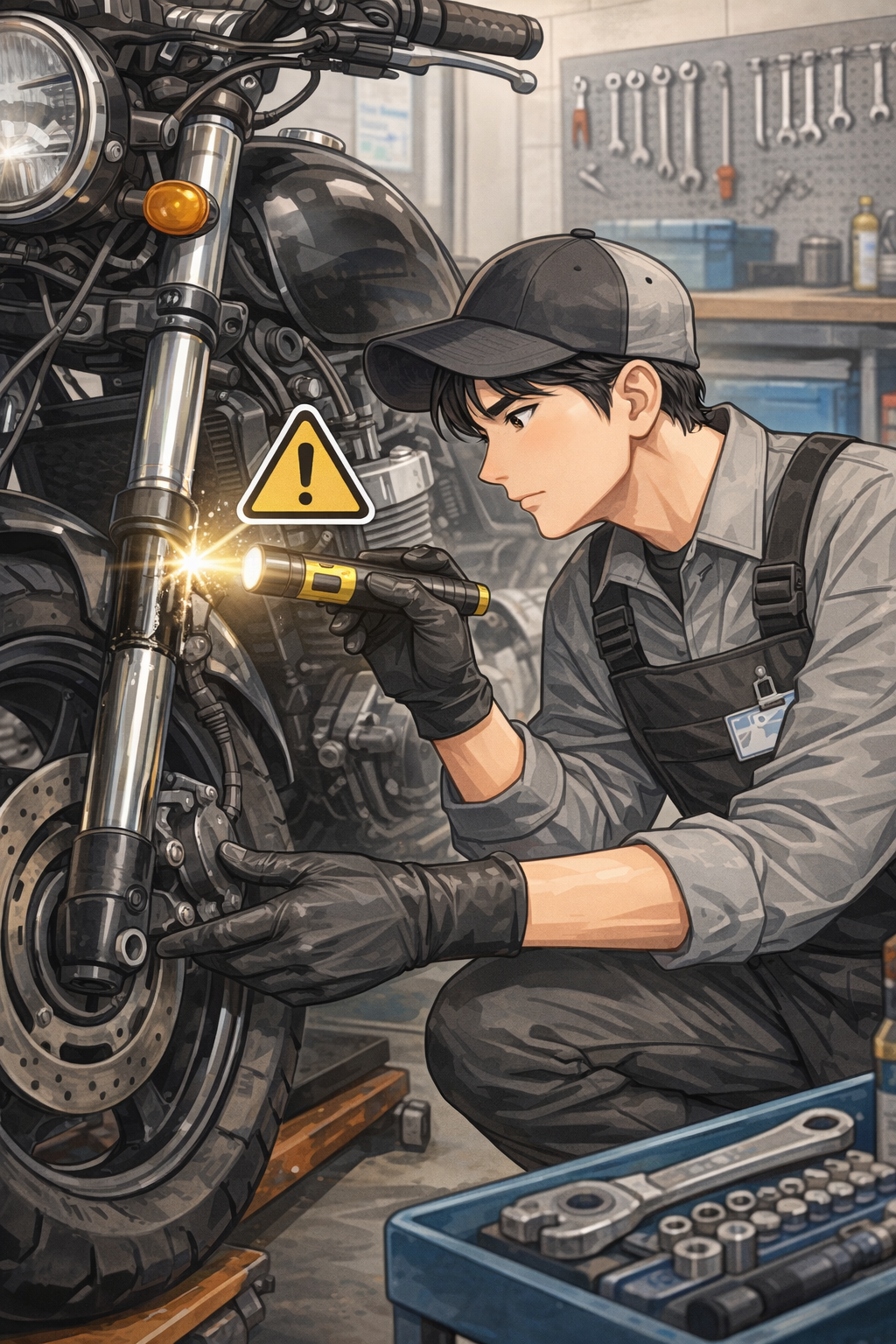 검사항목 9. 이륜차정기검사에서 "완충장치" 란?