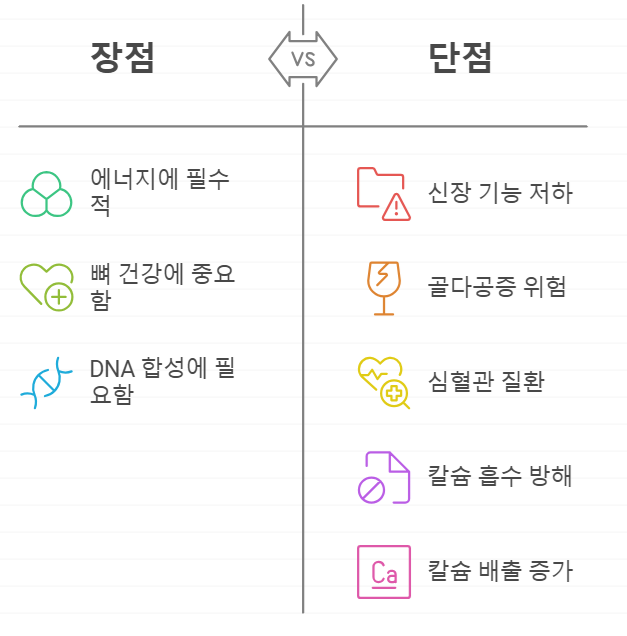 인산 과다 섭취 시 부작용