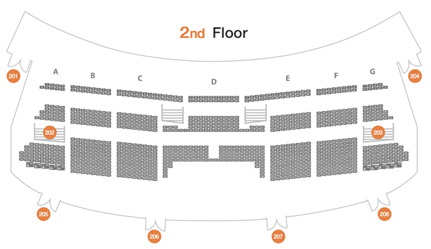 세종문화회관 대극장 2층 구조 이미지