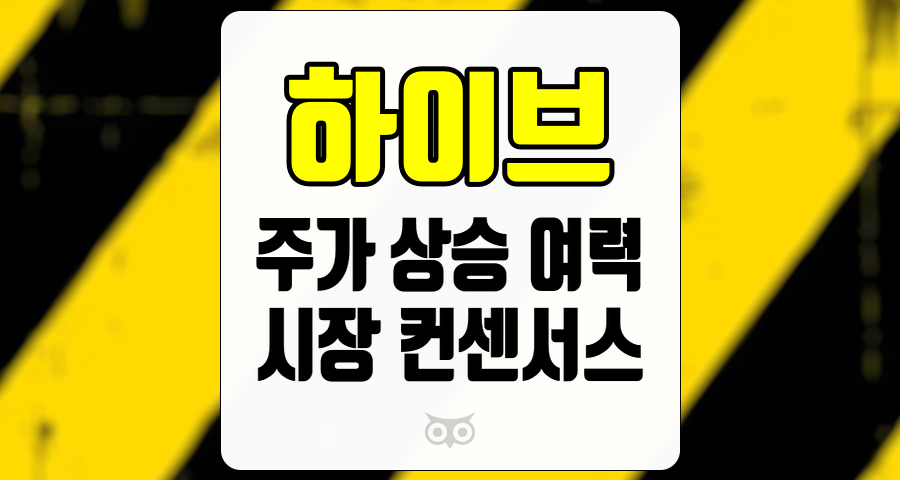 하이브, 주가 상승 여력과 시장 컨센서스 분석