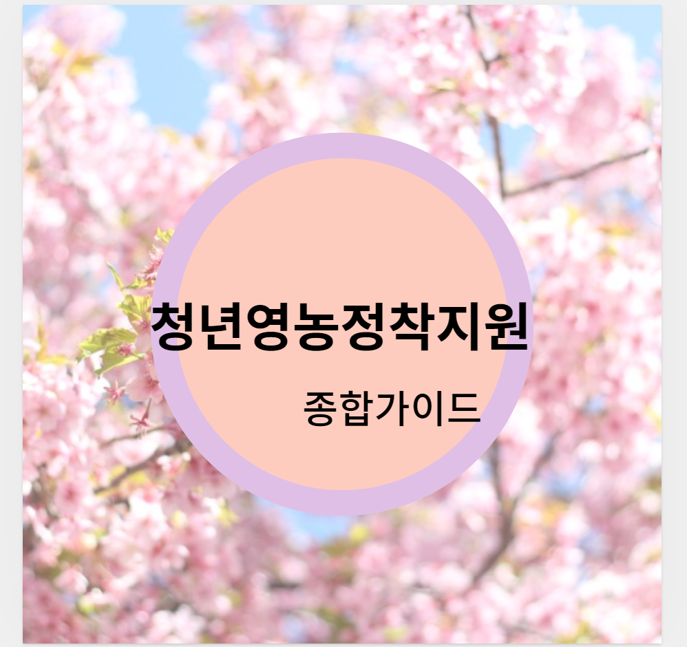 청년영농정착지원