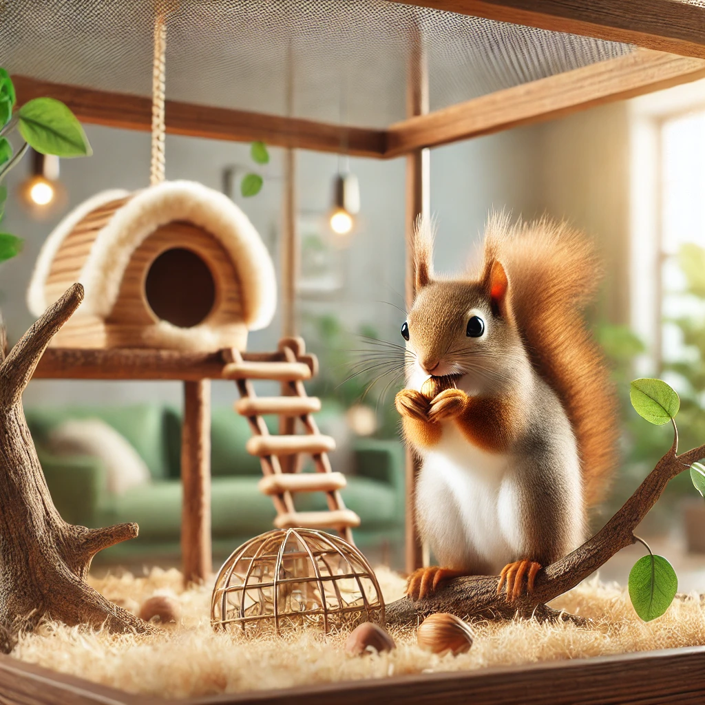 다람쥐를 키우기 위한 준비