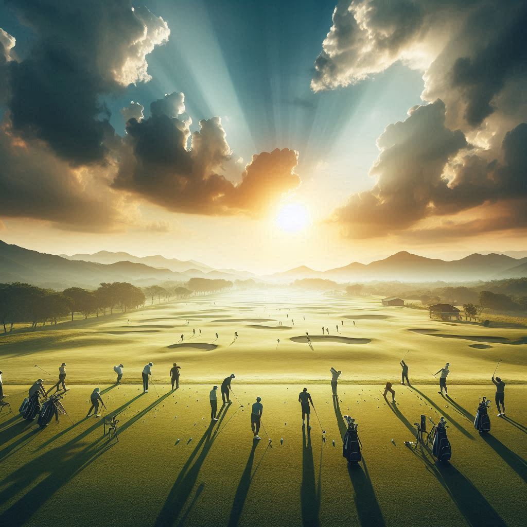 실외골프연습장 배경