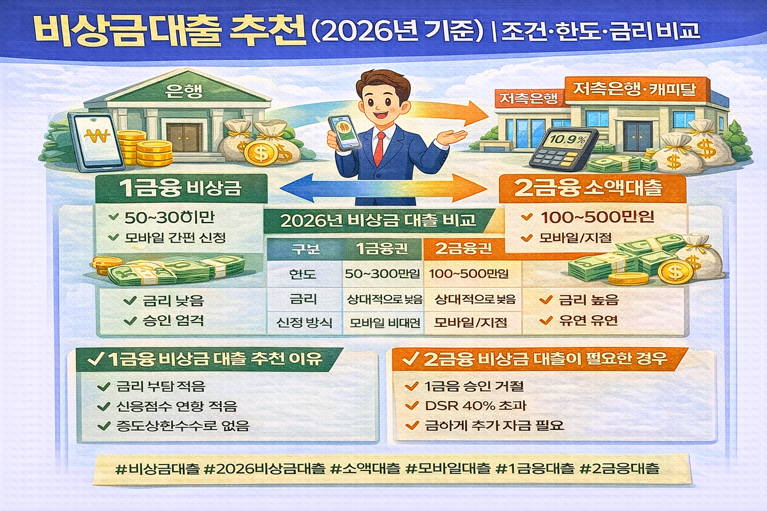 2026년 비상금 대출 추천