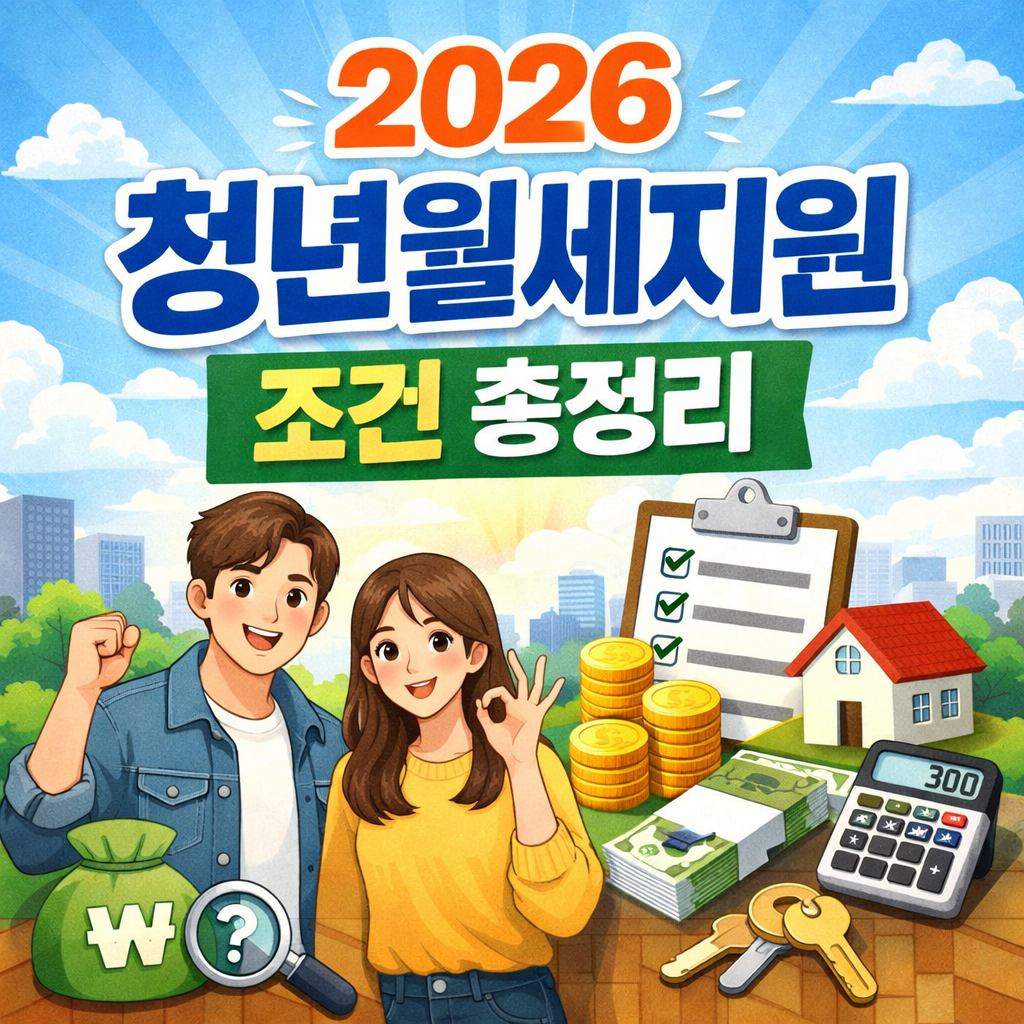 2026 청년월세지원 조건 총정리! 서울 청년이라면 1년간 월세 240만 원?