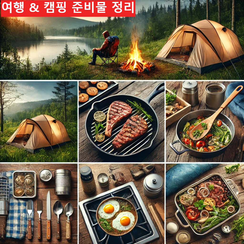 캠핑 준비물, 여행 준비물