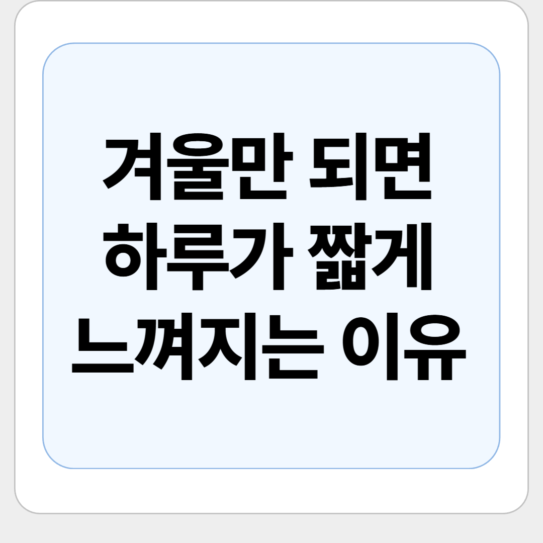 일조시간 차이