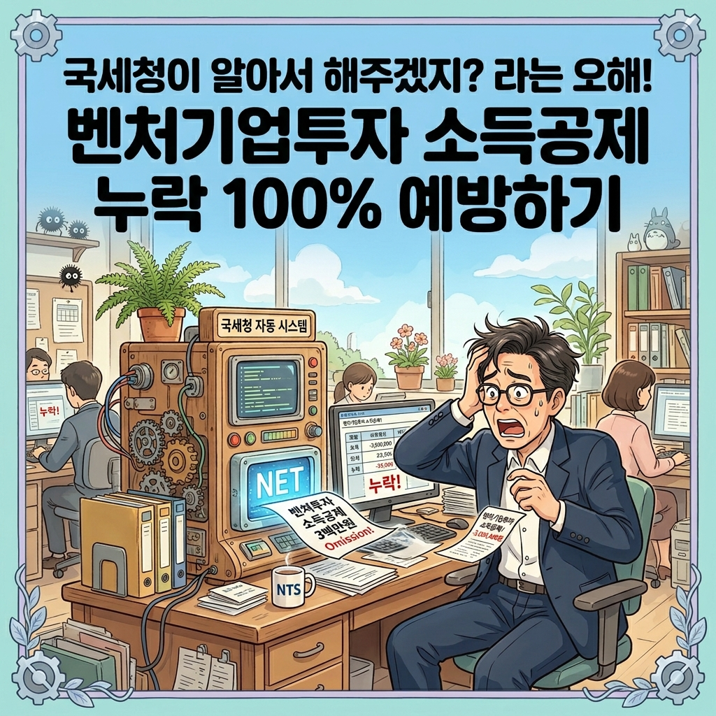 2026년 조세특례제한법에 따른 벤처기업 투자신탁 소득공제 10퍼센트 혜택이 연말정산 간소화 서비스에 자동 수집되지 않아 누락되는 이유 분석