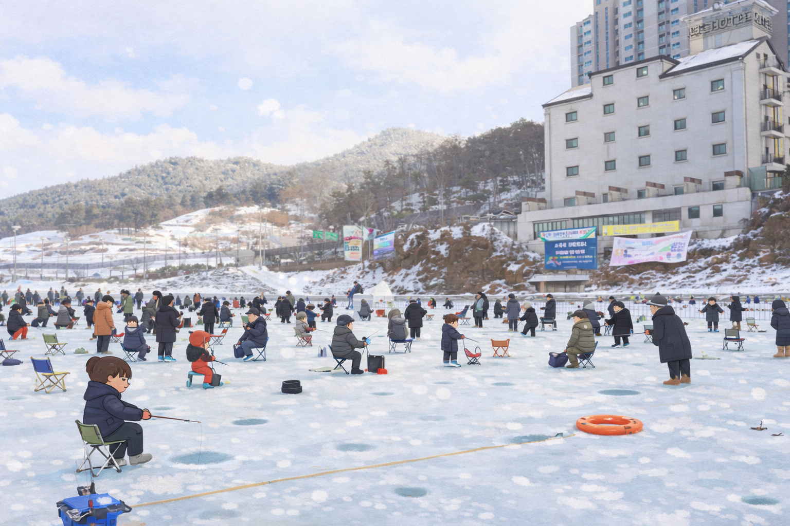 안성 동막골 빙어축제