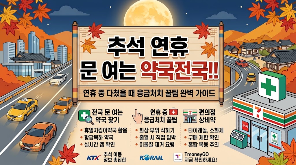 추석에 문여는 약국