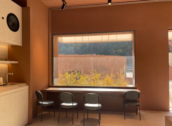 카페 내부 및 외부 분위기