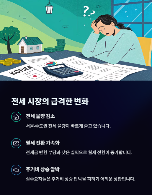 전세 시장의 급격한 변화
