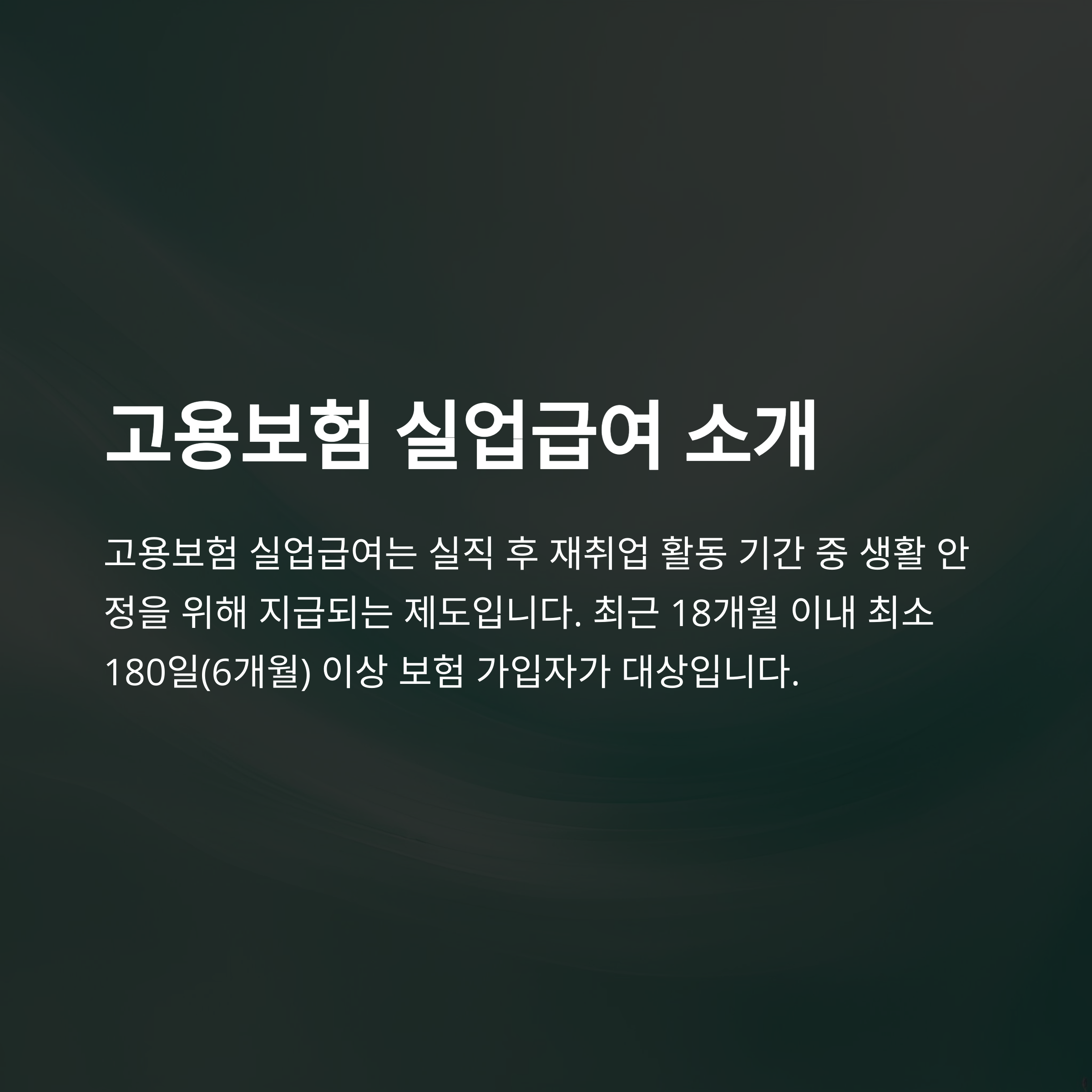 고용보험 실업급여 조건 6개월 완전정복: 자격부터 수급까지 단계별 가이드